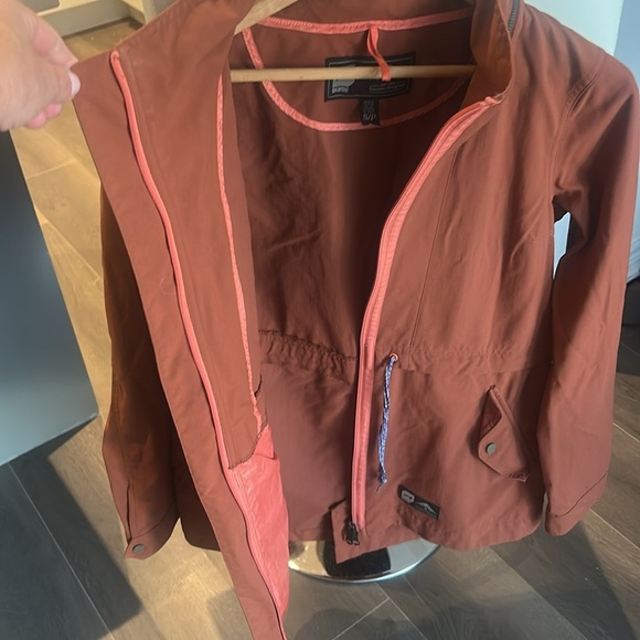 Orage Burnt Orange Rust Lightweight Utility Jacket with Hood Size S - Picture 9 of 16